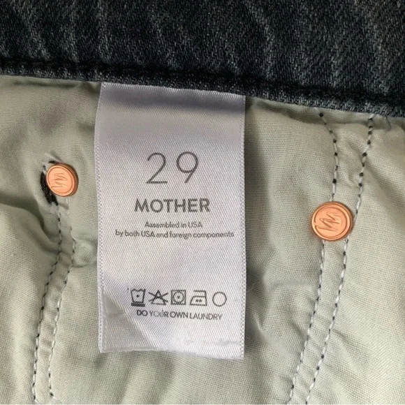 MOTHER SUPERIOR Jeans Dodger Ankle Off the Beaten Path Gray Size 29
